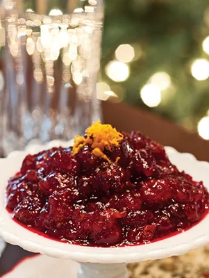 Paula Deen Citrus Cranberry Sauce made with fresh cranberries and mandarin oranges