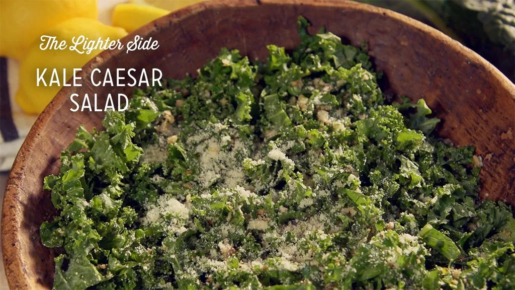Paula Deen Kale Caesar Salad